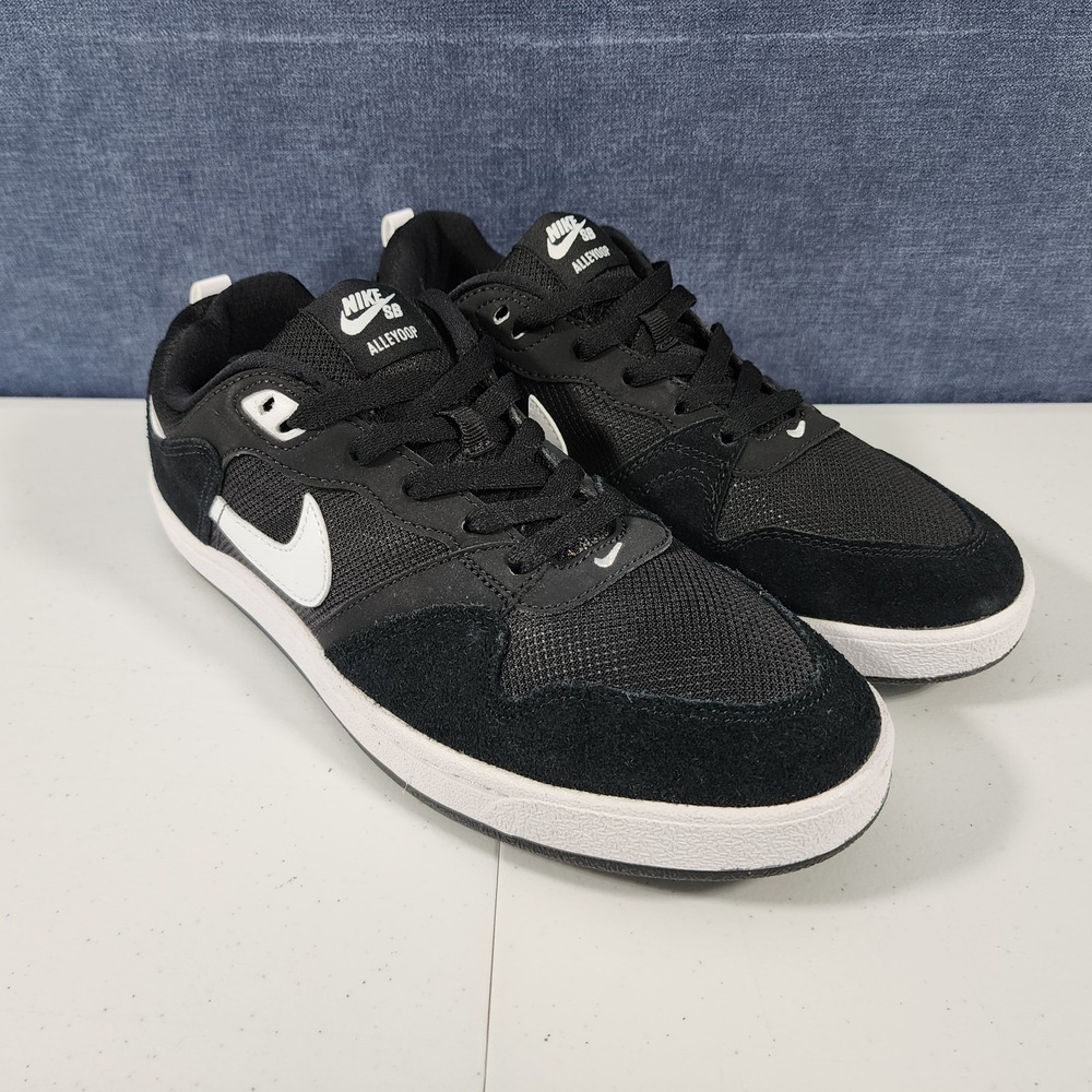 Nike SB Alleyoop Men's Skate Shoes Sneakers Black White CJ0882-001 Panda sz 8.5